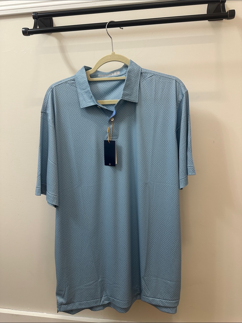 Peter Millar Sky Blue Short Sleeve Performance Polo